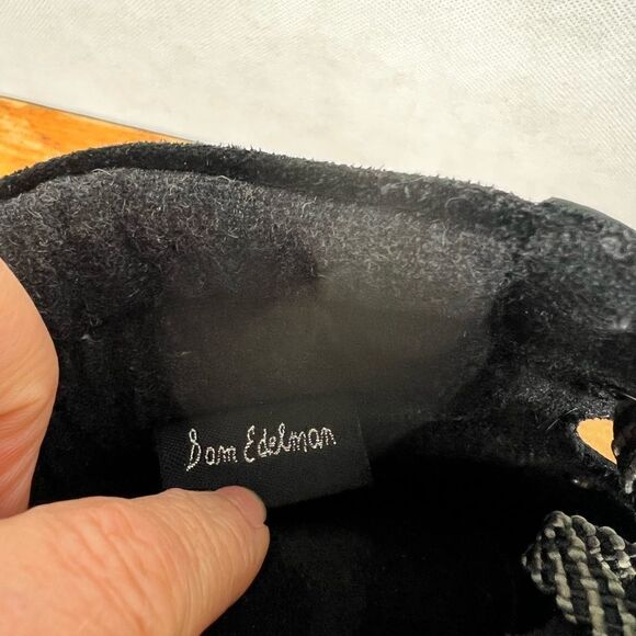 Sam Elderman Black Suede Toe Heeled Boots - Picture 11 of 11